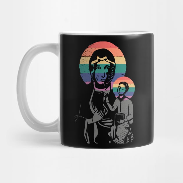 Virgin Mary with rainbow - LGBTQ Style by sweetczak